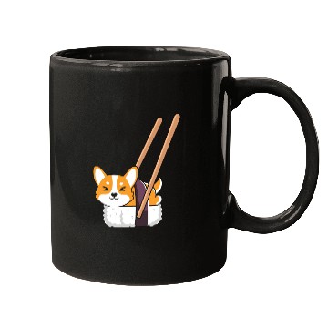 Discover Kawaii Sushi Corgi Roll Lover Mugs