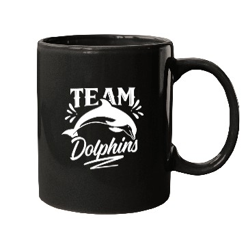 Discover Team Dolphins Dolphin Lover Girls Cute Mugs