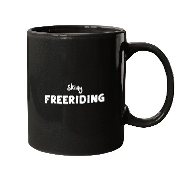 Discover Skiing Freeriding - Skiing Mugs