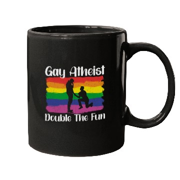 Discover Gay LGBTQ Atheist Atheism Anti Religion Securalism Mugs