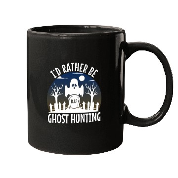 Discover I'd Rather Be Ghost Hunting Mugs