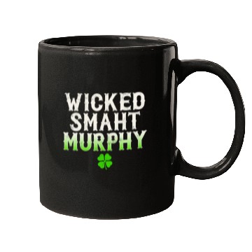 Discover Wicked Smaht Murphy Clan Boston Irish Slang Mugs