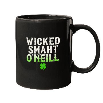 Discover Wicked Smaht O'Neill Clan Boston Irish Slang Mugs
