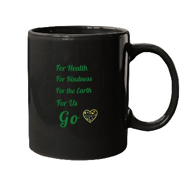 Discover Go Vegan, for health, kindness, earth and us. Mugs