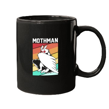 Discover Retro Mothman Cryptid 80s Vintage Mothman Mugs