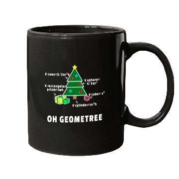 Discover Oh Geometree Christmas Tree Math Teacher Geometry Mugs