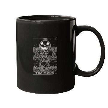 Discover The Moon Tarot Card Halloween Werewolf Gothic Horr Mugs