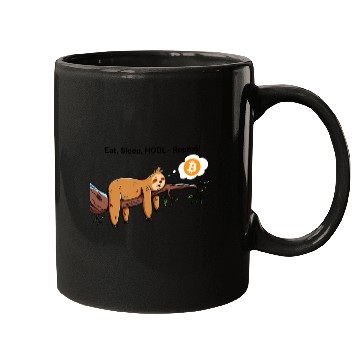 Discover Bitcoin Sloth BTC Crypto Day Trader Hodl Design Mugs