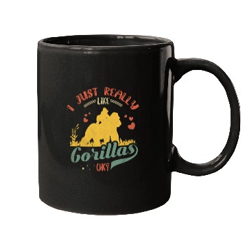 Discover I Just Really Like Gorillas Funny Gorilla Mugs