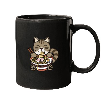 Discover Exotic Shorthair Cat Ramen Noodles Mugs