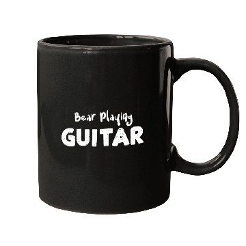 Discover Bear Playing Guitar - Bear Mugs