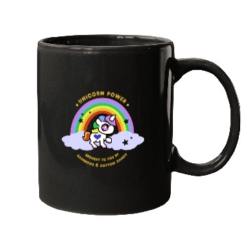 Discover Unicorn Power by Rainbows and Cotton Candy Mugs
