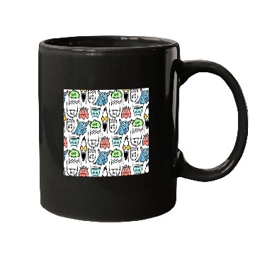 Discover SARAMOM scary pattern Mugs