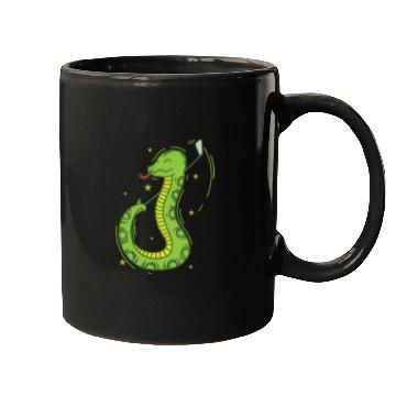 Discover Snake plays Golf Reptile Animal Zoo Mugs