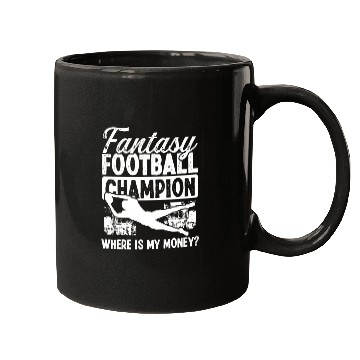 Discover Fantasy Football Championship Funny Money Team Mugs