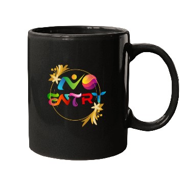 Discover No entry writing capital letter Mugs