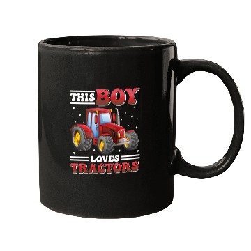 Discover This Boy Loves Tractors! Farmer Kids, Boy Tractor Mugs