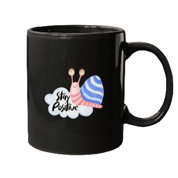 Discover Stay Positive - Colorful Snail Mugs