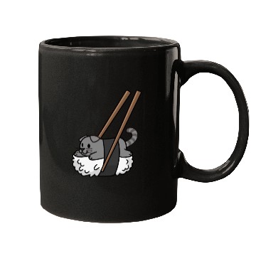 Discover Scottish Fold Cat Nigiri Sushi Mugs