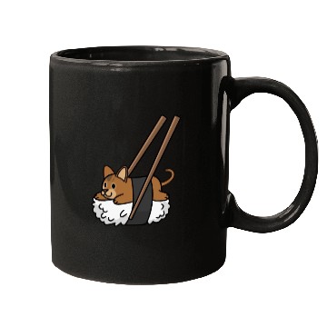 Discover Abyssinian Cat Nigiri Sushi Mugs