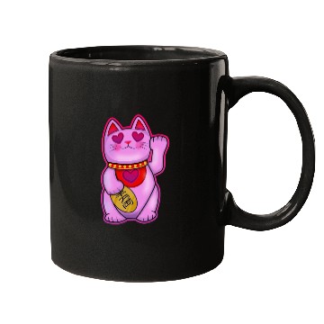 Discover Cute Maneki Neko Romance Cat Mugs