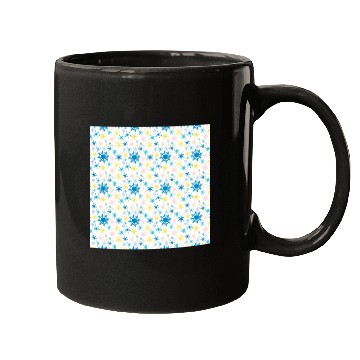 Discover Modern Snowflakes Pattern Colorful Mugs