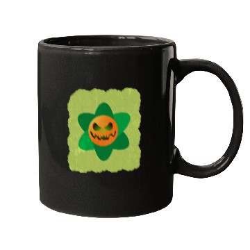 Discover flowers pumpkin Halloween Mugs