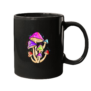 Discover Trippy Space Shroom Mushroom Mugs