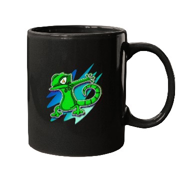 Discover Dabbing Gecko - Jack O Lantern Eyes Mugs