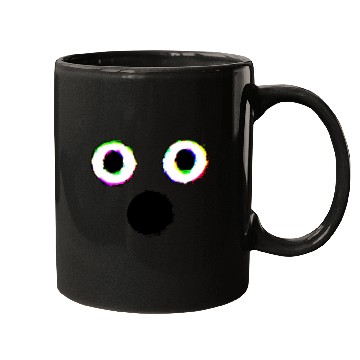 Discover Glitch Ghost Face Mugs
