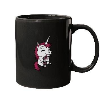 Discover Boba tea drinking unicorn Mugs