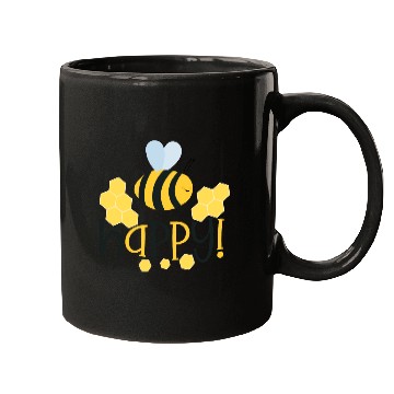 Discover Bee Happy Honey bees Mugs