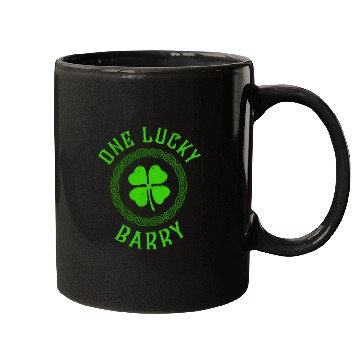 Discover One Lucky Barry Irish Family 4 Leaf Clover Mugs