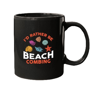 Discover Dirt Fishing - I'd Rather Be Beachcombing Mugs