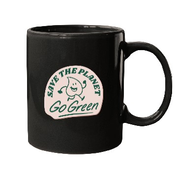 Discover save the planet go green Mugs
