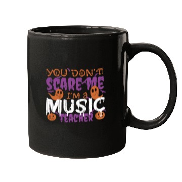 Discover Ghost Pumpkin Music Teacher Halloween Mugs