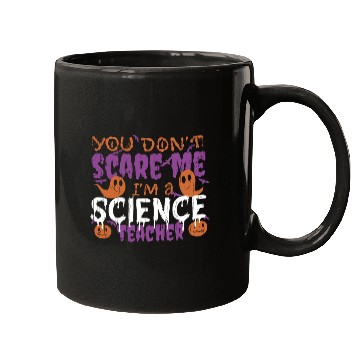 Discover Ghost Pumpkin Science Teacher Halloween Mugs