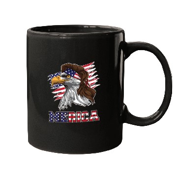 Discover American Bald Eagle Mullet Merica Bird Of Prey Mugs