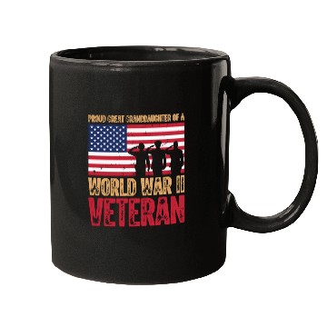 Discover Proud Veteran Granddaughter Mugs