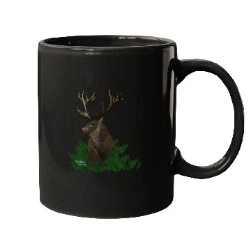Discover Deer in a green forest Mugs