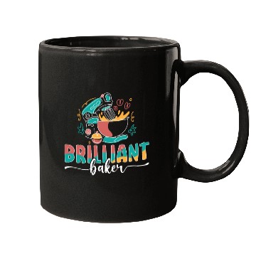 Discover Baker Brilliant Cupcake Baking Bakery Chef Cake Mugs