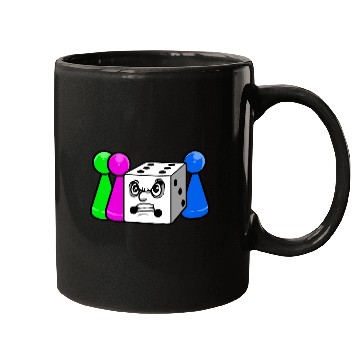 Discover Board Game Angry Dice Mugs