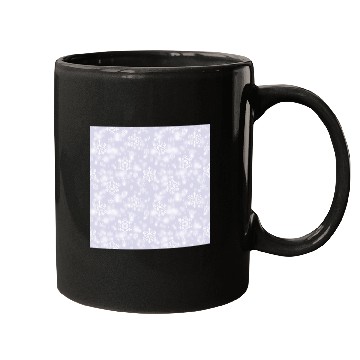 Discover Lavender Snowflakes Pattern Mugs