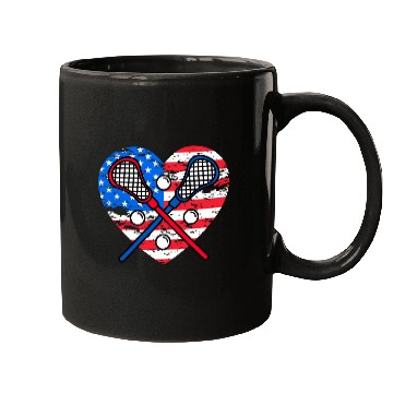 Discover Lacrosse US Flag Mugs