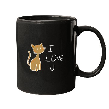 Discover brown cat i love you Mugs