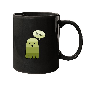 Discover Olive Green Boo Ghost Halloween Mugs