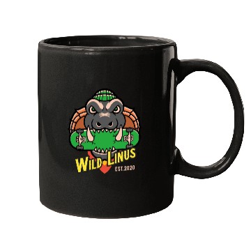 Discover Skating Crocodile by Wild Linus Germany Mugs