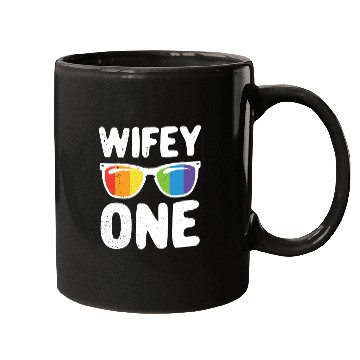Discover Wife One Funny Lgbt Lesbian Couple LGBT Pride Gay Mugs