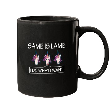 Discover LGBT Same Is Lame Rainbow Unicorn Gift Mugs