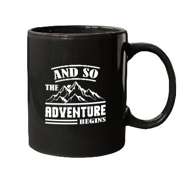 Discover The Adventure Begins Mugs